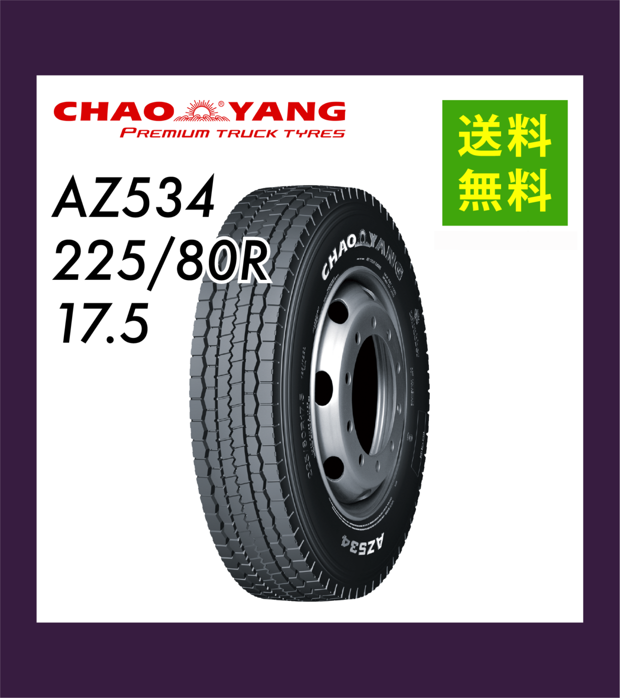 AZ534 225/80R17.5